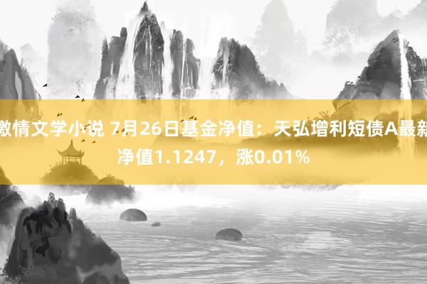 激情文学小说 7月26日基金净值：天弘增利短债A最新净值1.1247，涨0.01%