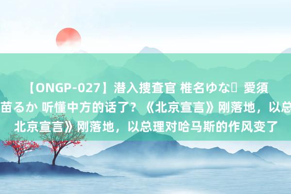 【ONGP-027】潜入捜査官 椎名ゆな・愛須心亜・紺野ひかる・佳苗るか 听懂中方的话了？《北京宣言》刚落地，以总理对哈马斯的作风变了