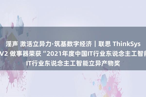 淫声 激活立异力·筑基数字经济｜联思 ThinkSystem ST650 V2 做事器荣获“2021年度中国IT行业东说念主工智能立异产物奖